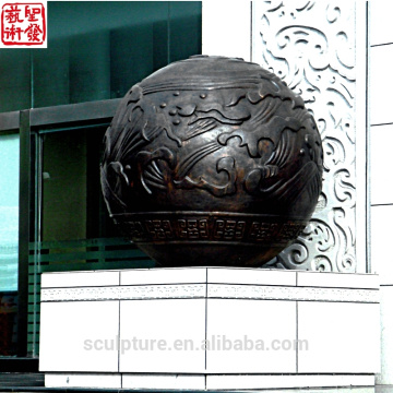 Große Kupfer Ball Antike Beschränkung Skulptur / Moderne Statue